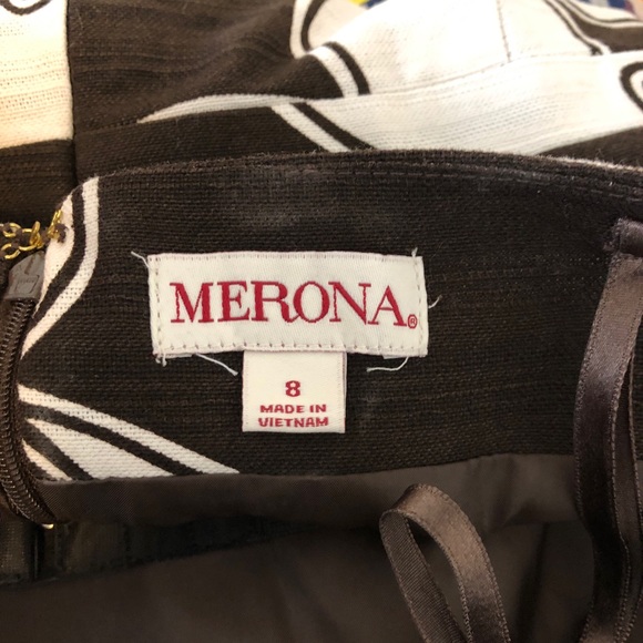 NWT Merona Leaf Print Strapless Dress - Picture 7 of 7